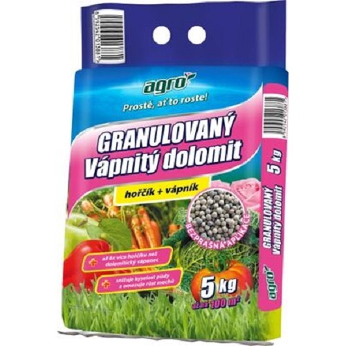 Vápnitý dolomit 5kg granulovaný AGRO CS